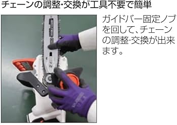 Amazon | 工進(KOSHIN) 18V 2.0Ah 充電式 チェンソー SCS-1820R